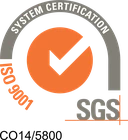 SGS System Certification ISO 9001, certificado CO14/5800