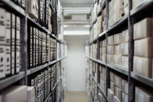Cajas de envío en un casillero virtual