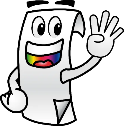 Holographito, la mascota de Holographic, saludando